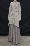 Mutedance 24 Autumn and Winter Flower Dye Wool Shirt MD-MD24FW71-CELADON